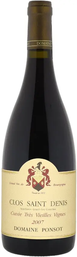 Вино Domaine Ponsot  Clos Saint Denis Grand Cru Cuvee Tres Vieilles Vignes AOC 2015 750 мл 13,5%