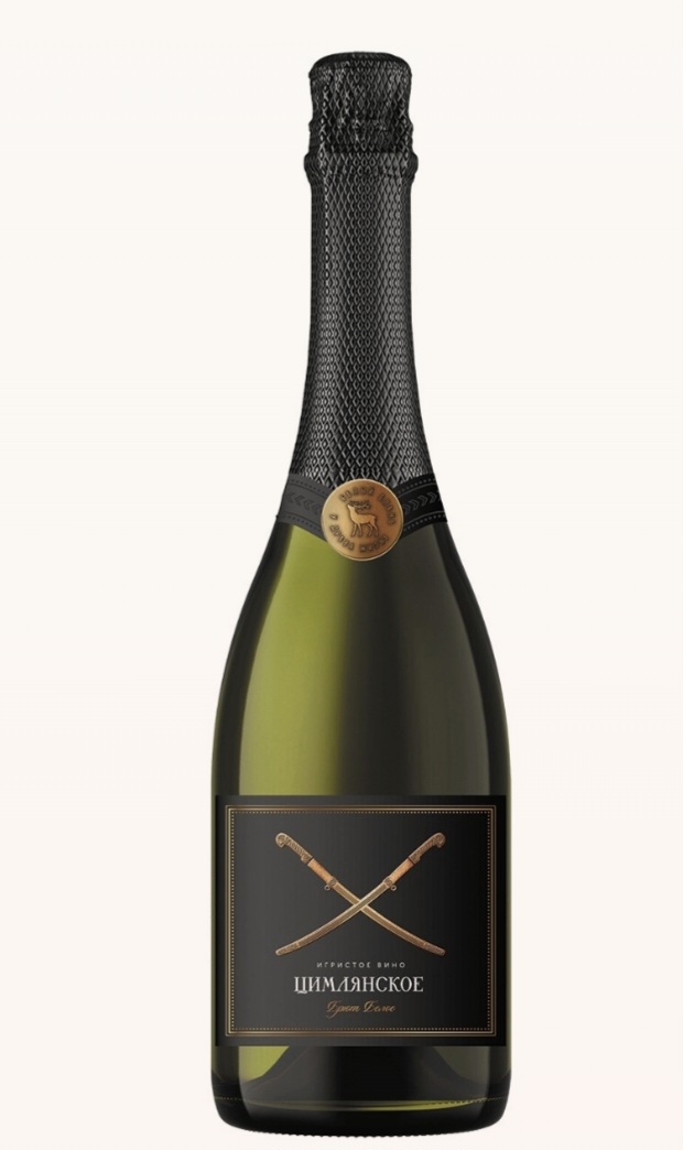 Вино игристое  Цимлянское белое Брют 750 мл