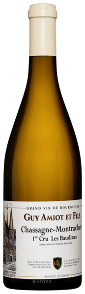 Вино Domaine Amiot Guy et Fils Chassagne-Montrachet 1er Cru Les Baudines  2018 750 мл  13,5%