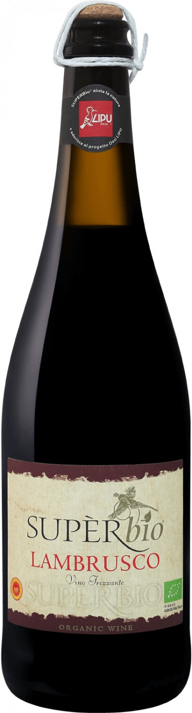 Игристое вино  Vinicola Decordi    Lambrusco Grasparossa di Castelvetro Superbio   DOC  Декорди     Супербио Ламбруско Граспаросса ди Кастельветро  750 мл