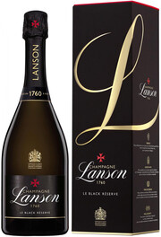 Шампанское Lanson Le Black Reserve Brut gift box  2014 750 мл