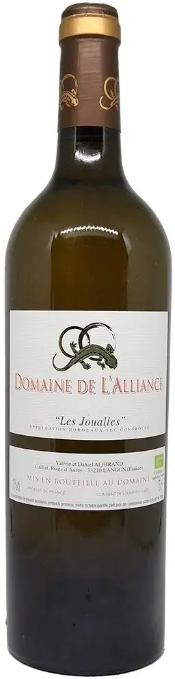 Вино Domaine de L’Alliance Les Joualles Bordeaux 2021 750 мл