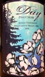Вино Day Wine Company Vin de Days Johan Vineyard Pinot Noir Willamette Valley AVA Дэй Вайн Кампани Вэн дё Дэй Йохан Виньярд Пино Нуар Долина Уилламетт 2014 750 мл