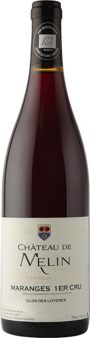 Вино  Chateau de Melin  Maranges 1er Cru  Les Clos Roussots Шато де Мелан Маранж Премье Крю Ле Кло Руссо БИО  красное сухое 2017 750 мл