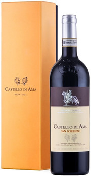 Вино Сastello di ama San Lorenzo Chianti Classico Gran Selezione DOCG gift in box Сан Лоренцо  Кьянти Классико Гран Селецьоне  в подарочной упаковке  2017  750 мл