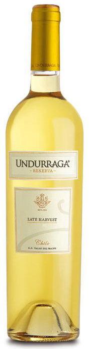 Вино Undurraga. Late Harvest Reservest Ундуррага Лэйт Хэрвест Резерва сладкое 2013 0.75