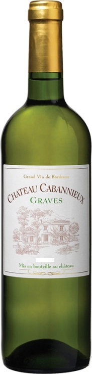 Вино Château Cabannieux Graves AOC Шато Кабаньё Грав AOC 2016 белое сухое 750 мл