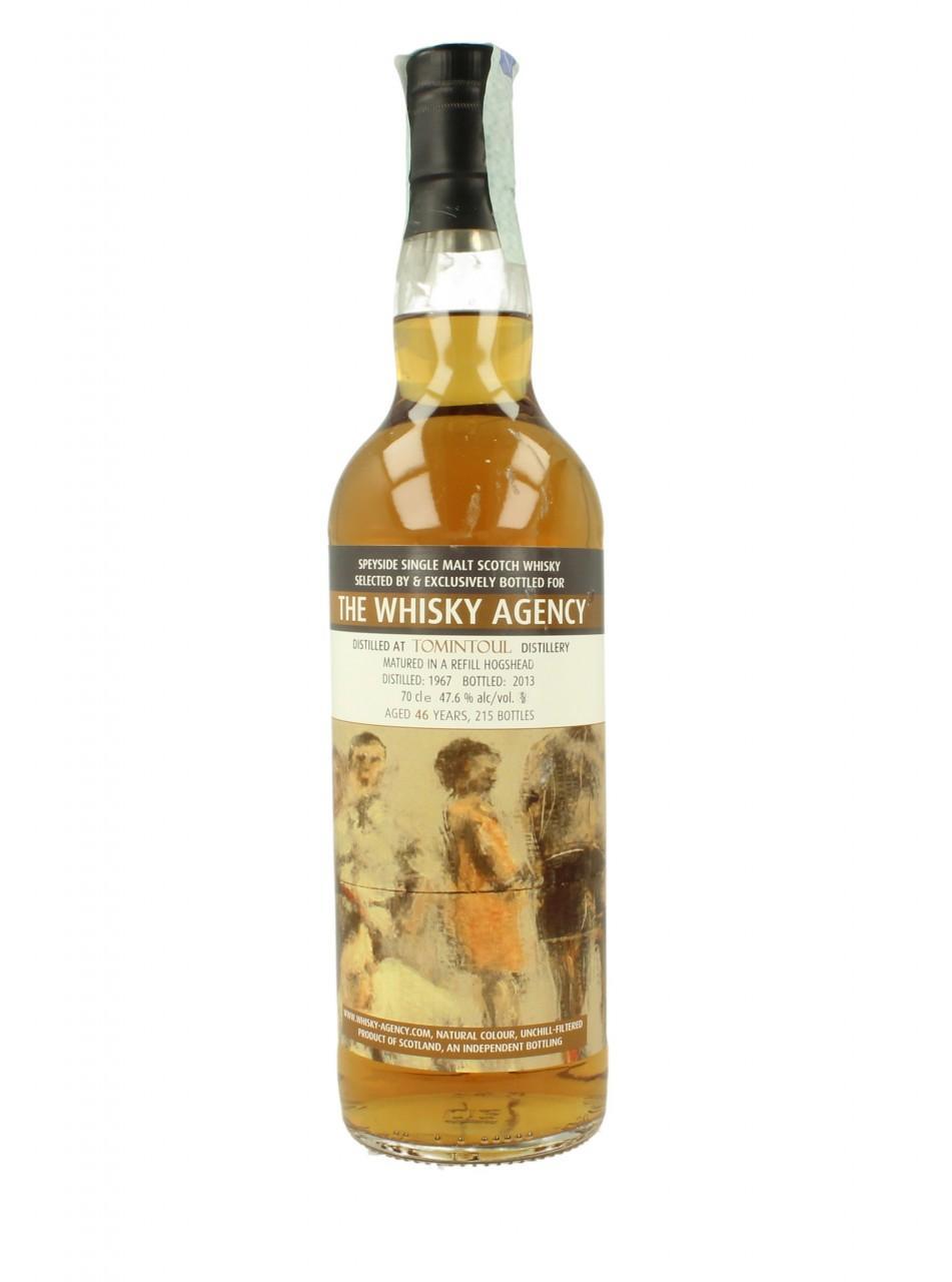 Виски Whisky Agency, Tomintoul, Томинтоул, 1967,  Refill Hogshead Cask Strength 47,6% bottle one of  215 single cask 70cl