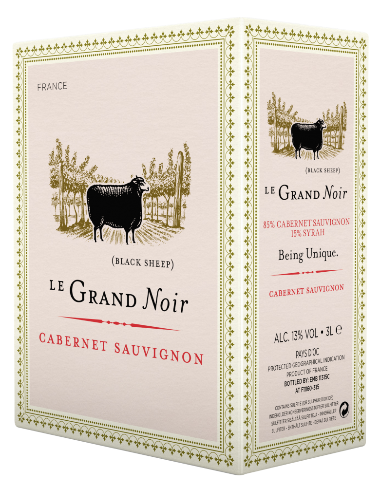 Вино Le Grand Noir Cabernet - Syrah  Ле Гран Нуар Каберне - Сира 3000 мл