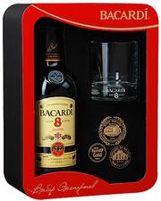 Ром Bacardi Reserva Superior 8 Years gift box with glass  700 мл