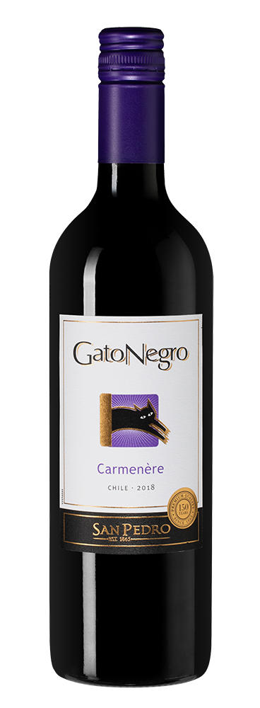 Вино Gato Negro Carmenere 2018 750 мл