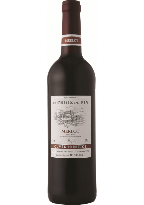 Вино La Croix du Pin Merlot, Ля Круа Дю Пэн Мерло, 2019 750 мл