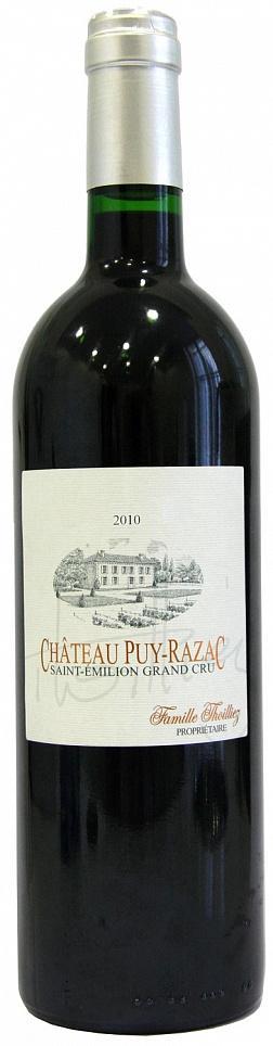 Вино  Chateau Puy-Razac Saint-Emilion Grand Cru Шато Пюй-Разак Сент-Эмилион Гран Крю  2012 750 мл