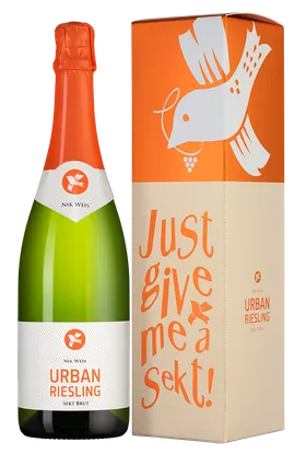 Игристое вино Urban Riesling Sekt  Nik Weis St. Urbans-Hof  gift box  750 мл  12%