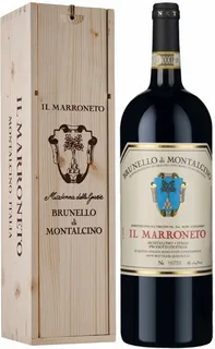 Вино Il Marroneto Brunello di Montalcino DOCG  wooden box  2020  1500 мл 