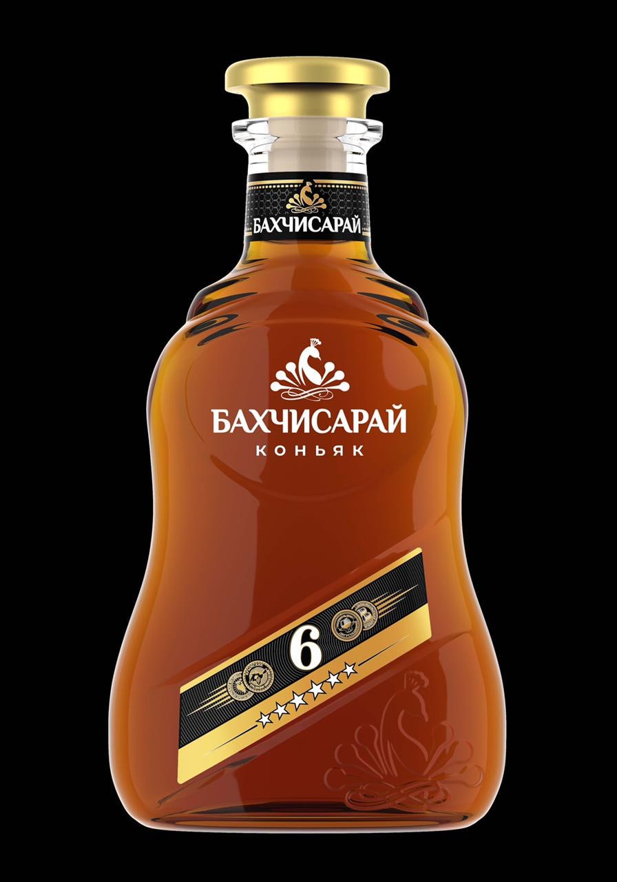 Коньяк  КВЗ  Бахчисарай 6 звезд  500 мл