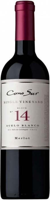 Вино Cono Sur  Single Vineyard  Merlot Colchagua Valle DO  Коно Сур Сингл Виньярд  Мерло 2012  750 мл
