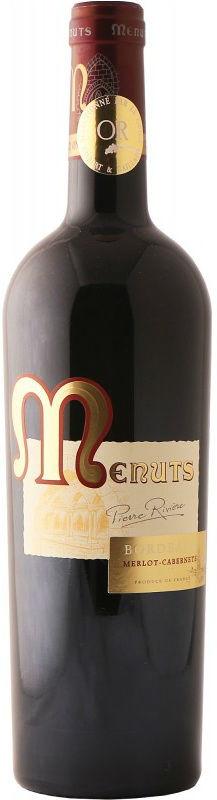 Вино Menuts Pierre Riviere Merlot-Cabernets  Bordeaux AOC Меню Пьер Ривьер  Мерло-Каберне 2014 750 мл