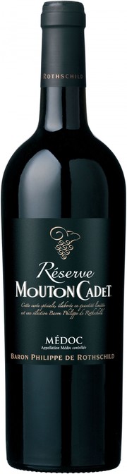 Вино Baron Philippe de Rothschild Reserve Mouton Cadet Medoc AOC Резерв Мутон Каде Медок АОС 2015 750 мл
