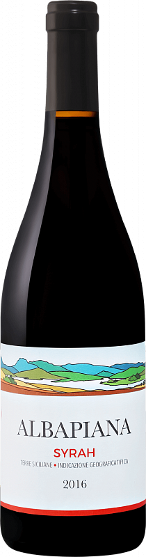 Вино  Baglio di Pianetto, "Albapiana" Syrah, Terre Siciliane IGT   Альбапьяна  Сира 2016  750 мл