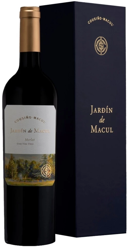 Вино Cousino-Macul Jardin de Macul Merlot 2018 gift box  750 мл