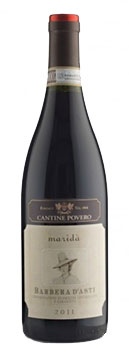 Вино Cantine Povero Barbera d’Asti DOCG Maridà  2019 750 мл