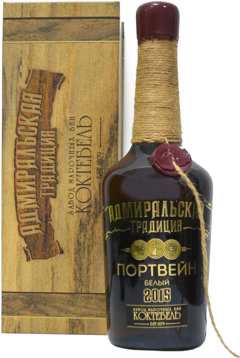 Портвейн Коктебель Адмиральская Традиция  белый  п/у 750 мл 17%