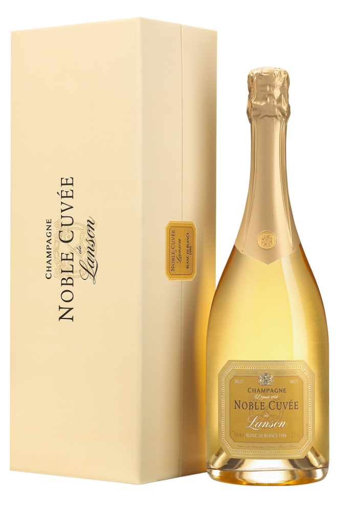 Вино Lanson Noble Cuvee Blanc de Blancs Нобль Кюве де Лансон Блан де Блан в подарочной упаковке 2002 750 мл