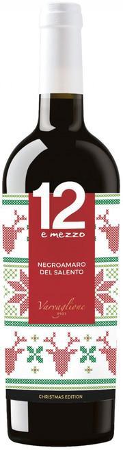 Вино "12 e Mezzo" Negroamaro  del Salento New Year Design 12 э Меццо"  Негроамаро  дель Саленто Новогодний Дизайн 750 мл  2016 750 мл