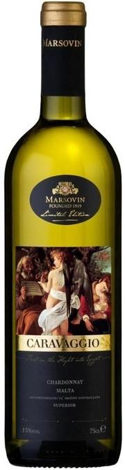 Вино  Caravaggio Chardonnay Superior  Malta DOK Караваджо Шардоне Супериор 2014 750 мл