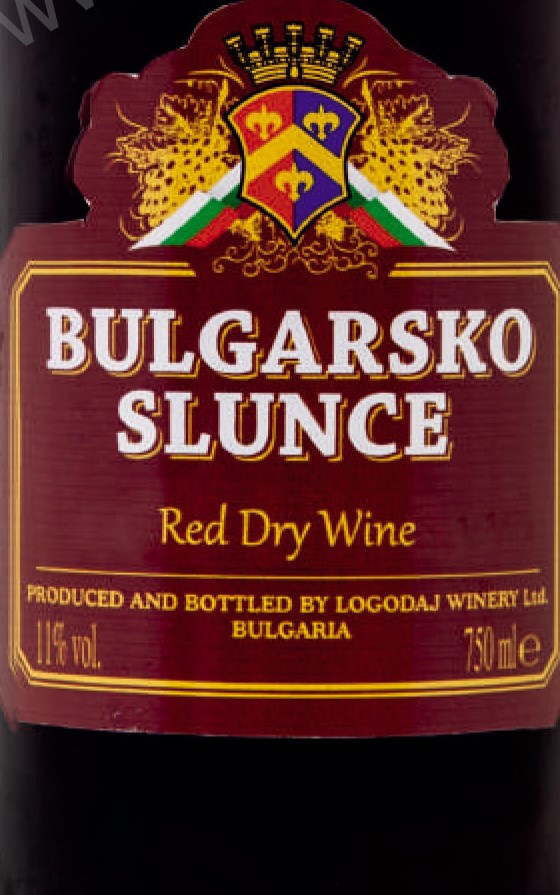 Вино Logodaj   Bulgarsko Slunce Логодаж  Булгарско Слунце  столовое красное   750 мл