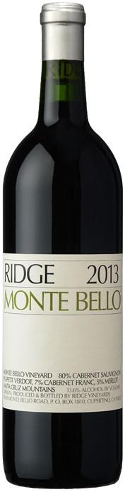 Вино Ridge Vineyards Monte Bello Ридж Виньярдс Монте Белло 2013 375 мл
