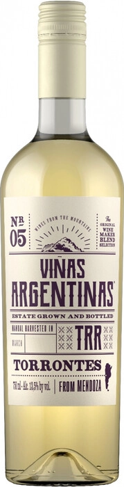 Вино    Vinas Argentinas   Torrontes  Mendoza  2023  750 мл 13,5%