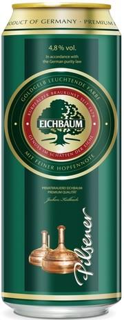 Пиво Eichbaum Pilsener in can Эйхбаум Пилснер в жестяной банке 500 мл