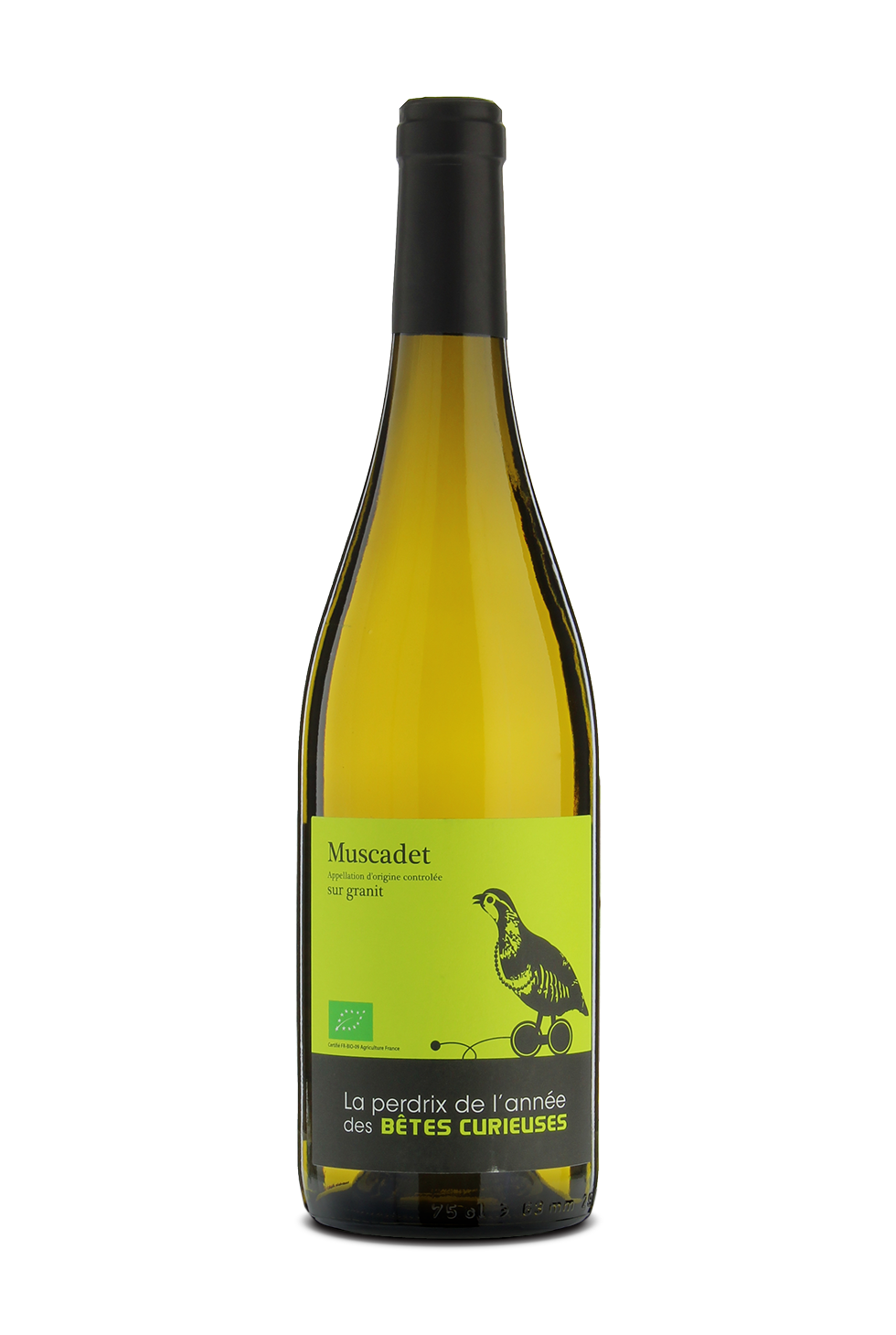 Вино Les Bêtes curieuses La perdrix de l'année Muscadet Sevre et Maine AOC Ле Бет Кюрьёз Ла Пердрикс де л`Ане Мюскаде Севр э Мен 2015 750 мл