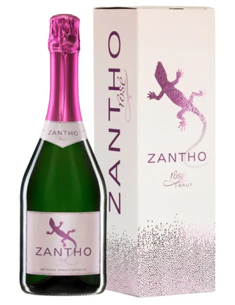 Вино игристое Zantho Rose Brut gift box 750 мл