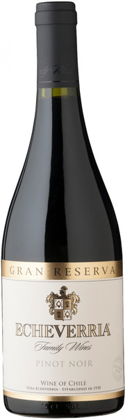 Вино Echeverria   Pinot Noir  Gran Reserva Эчеверрия  Пино Нуар  Гран Ресерва 2017 750 мл