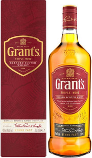 Виски  Grant's Triple Wood 3 Years Old  gift box  4500 мл