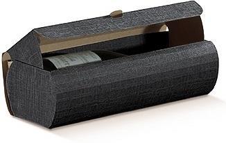 Подарочная упаковка Scotton Couvette  Seta Nero  for 1 bottle  Скоттон Коробка Сета Неро  на 1 бутылку
