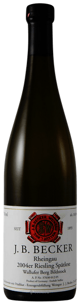 Вино  J.B. Becker Wallufer Berg Bildstock Riesling Spätlese  Рислинг Валлуфер Берг Бильдшток Шпетлезе  Дж.Б.Беккер  1994 750 мл