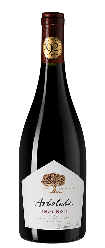 Вино  Arboleda  Pinot Noir  Арболеда Пино Нуар  2021 750 мл