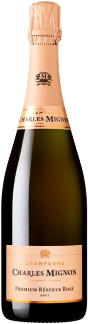 Игристое вино Charles Mignon Premium Reserve Rose Brut Champagne AOC  2018 750 мл