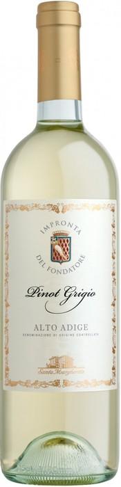 Вино Santa Margherita, "Impronta del Fondatore" Pinot Grigio, Alto Adige DOC, Санта Маргарита, "Импронта дель Фондаторе" Пино Гриджио, 2014