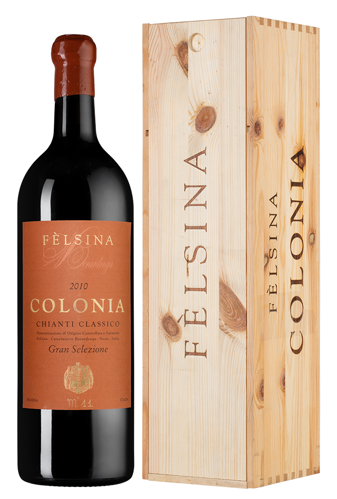 Вино Felsina Colonia Chianti Classico Gran Selezione DOCG wooden in box  2010 3000 мл