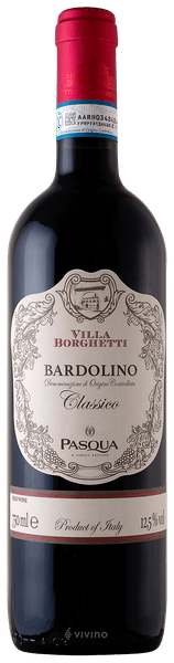 Вино Pasqua Villa Borghetti  Bardolino IGT Паскуа Вилла Боргетти Бардолино 2020 750 мл