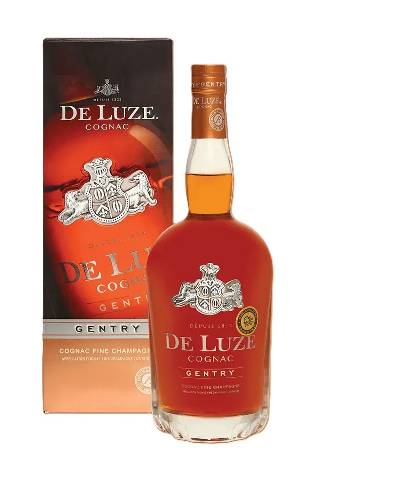 Коньяк De Luze Gentry Fine Champagne gift box  1 л