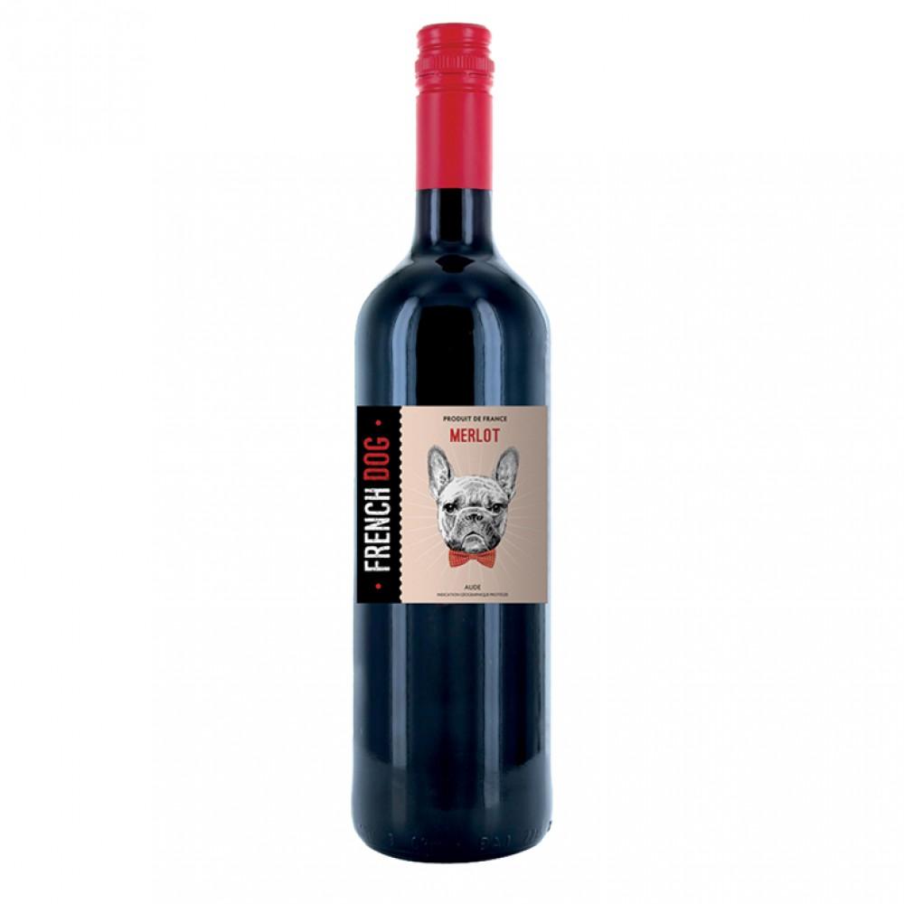 Вино French Dog  Merlot  IGP Aude     2019 750 мл