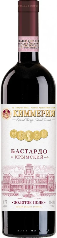 Вино  Киммерия  Бастардо Крымское красное полусладкое 750 мл