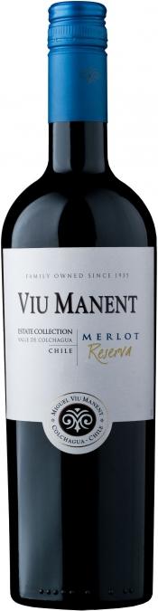 Вино Viu Manent Estate Collection Reserva Merlot  Вью Манент Эстейт Коллекшн  Резерва Мерло  2015 750 мл