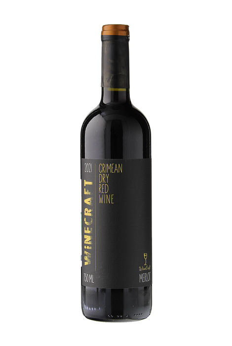 Вино Winecraft Merlot   Black label Multivintage  Вайнкрафт   Мерло Блэк Лейбл Мультивинтаж   2021 750 мл 13%